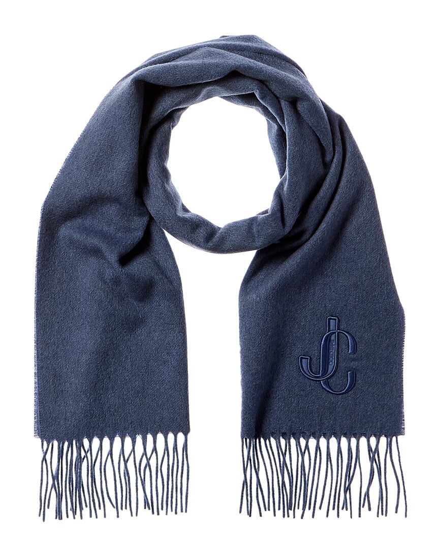 Кашемировый шарф с логотипом Jimmy Choo, синий
Кашемировый шарф с логотипом Jimmy Choo, синий