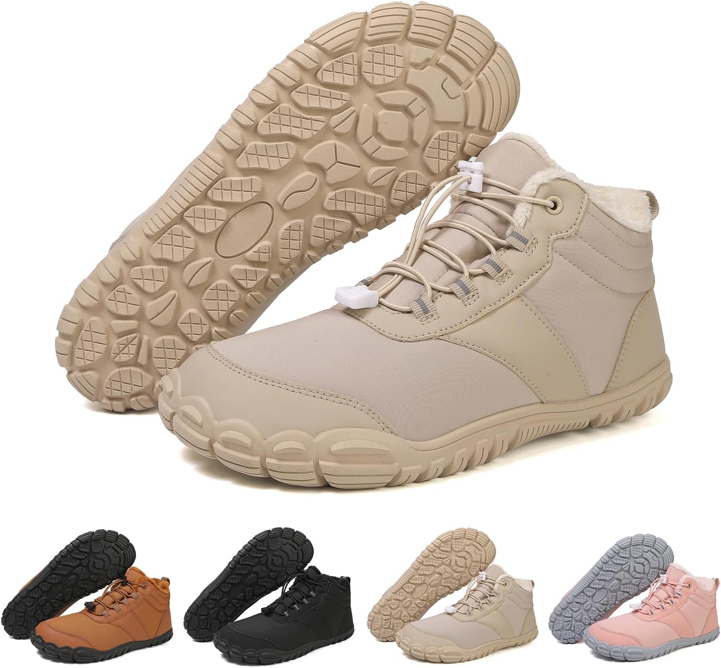Женские и мужские зимние ботинки для ходьбы с широким носком, обувь для снега, нескользящие теплые спортивные ботинки на меховой подкладке для походов и прогулок на открытом воздухе Generic, бежевый
Женские и мужские зимние ботинки для ходьбы с широким носком, обувь для снега, нескользящие теплые спортивные ботинки на меховой подкладке для походов и прогулок на открытом воздухе Generic, бежевый