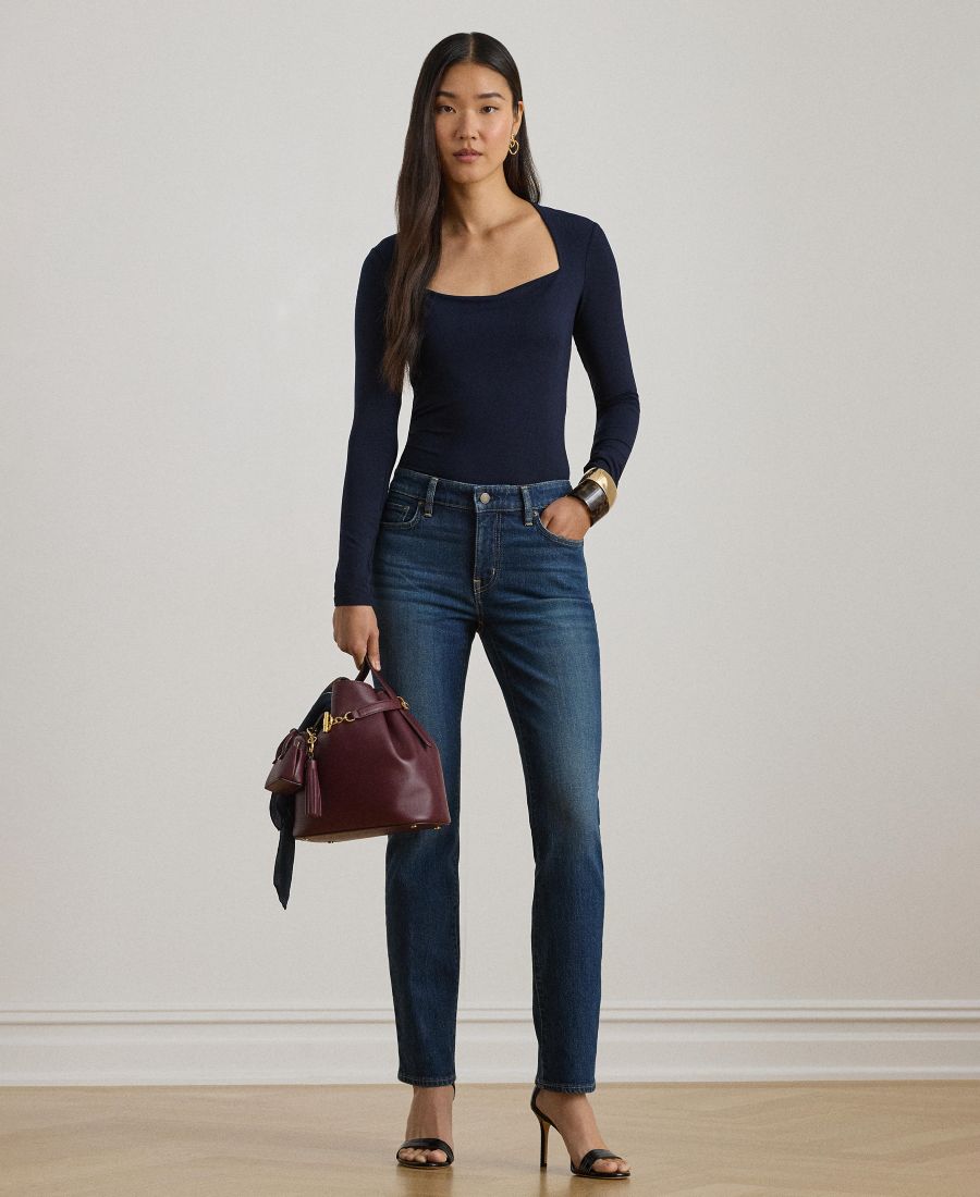 Женские прямые джинсы средней посадки до щиколотки Lauren Ralph Lauren, Marina Wash
Женские прямые джинсы средней посадки до щиколотки Lauren Ralph Lauren, Marina Wash