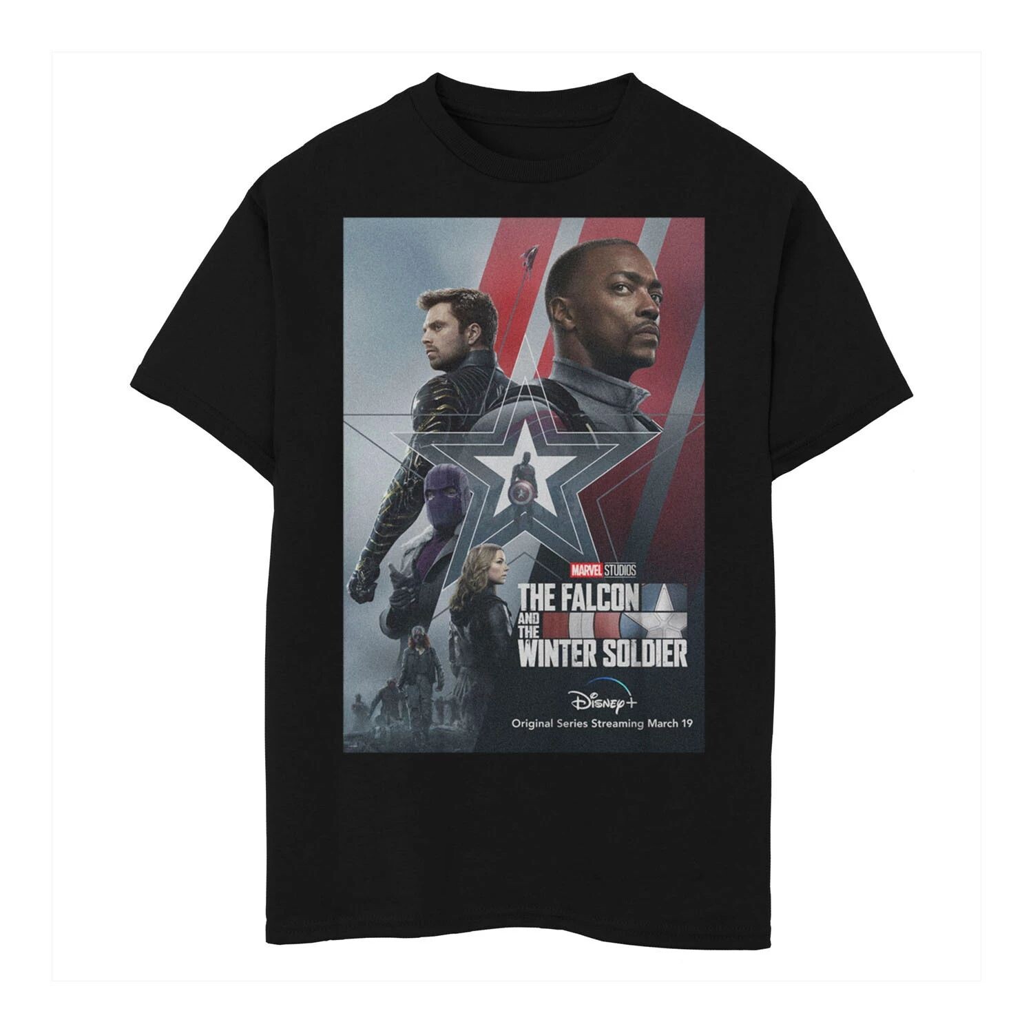 Футболка с изображением персонажа группы Marvel «Сокол и Зимний солдат» для мальчиков 8–20 лет Licensed Character
Футболка с изображением персонажа группы Marvel «Сокол и Зимний солдат» для мальчиков 8–20 лет Licensed Character