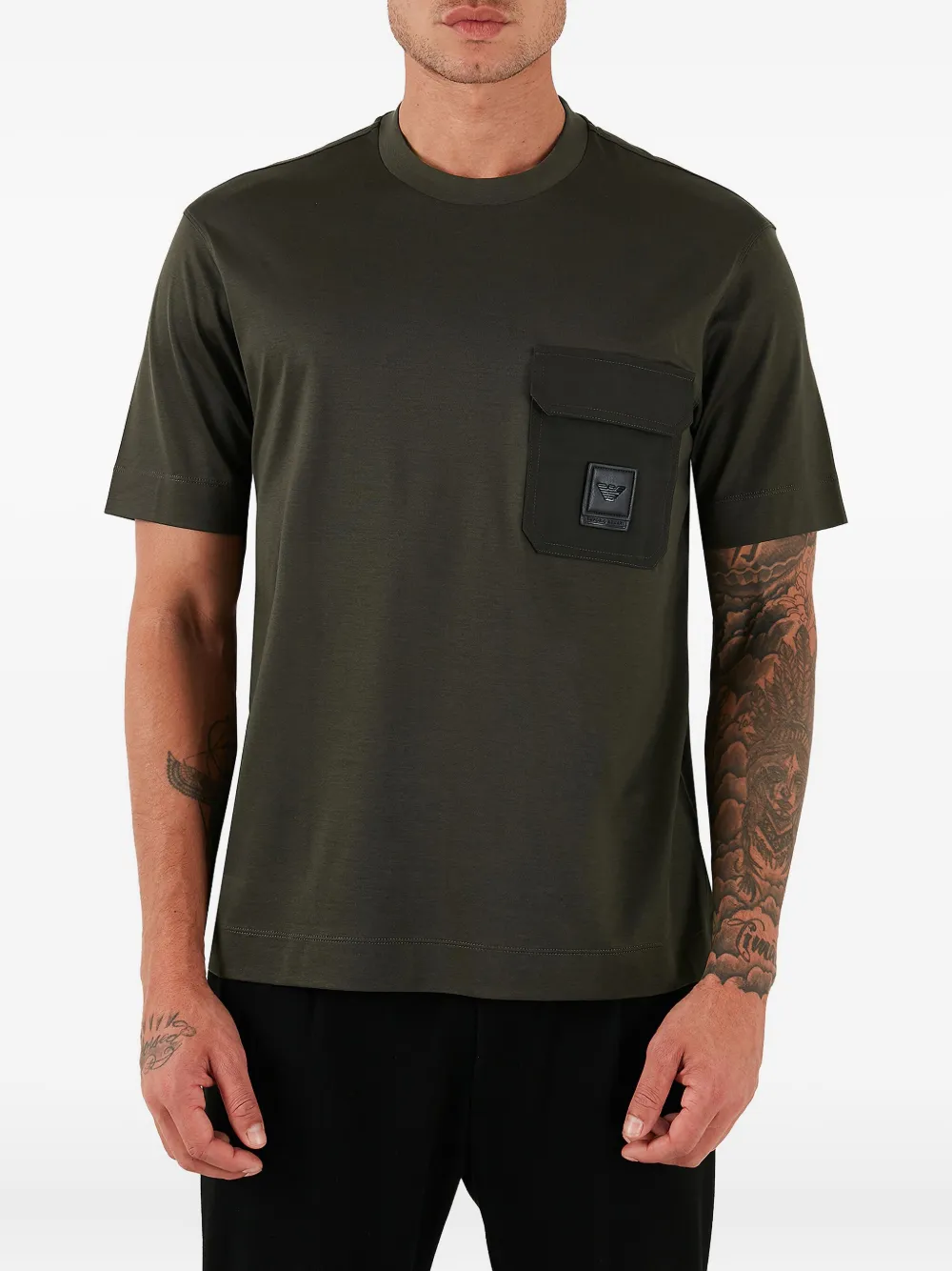 Футболка с карманом Emporio Armani, зеленый
Футболка с карманом Emporio Armani, зеленый