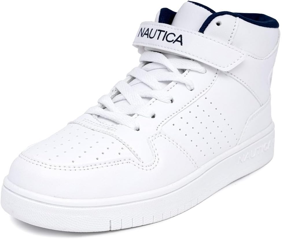Кроссовки Nautica для детей: модная обувь на шнуровке с высокими ботинкообразными вставками для мальчиков и девочек (размеры для больших и маленьких детей) - Horizon, белый
Кроссовки Nautica для детей: модная обувь на шнуровке с высокими ботинкообразными вставками для мальчиков и девочек (размеры для больших и маленьких детей) - Horizon, белый