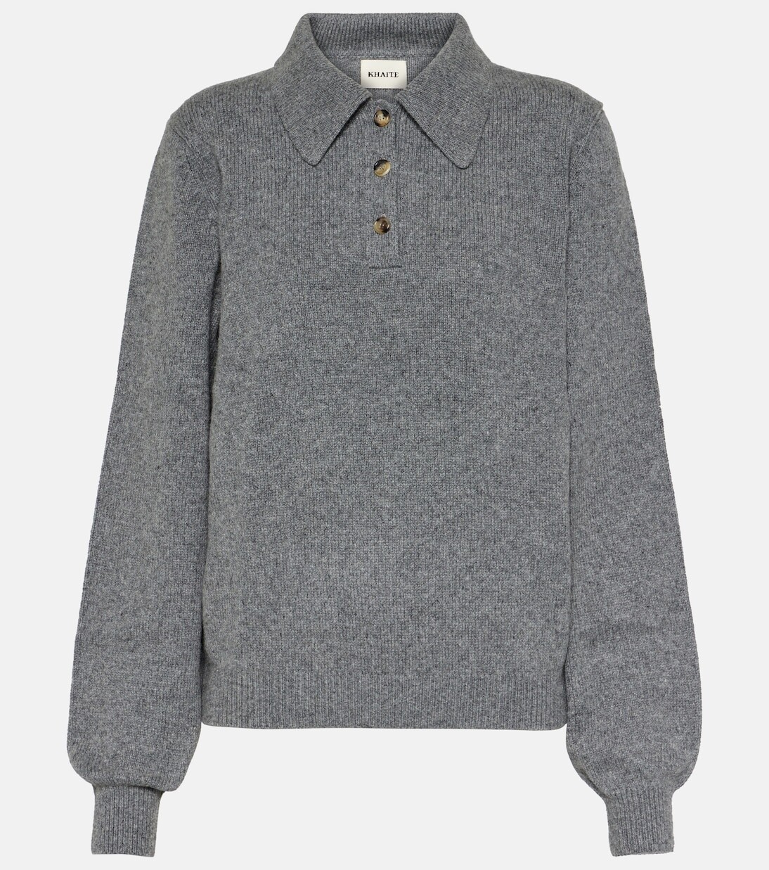 Свитер-поло joey из кашемира Khaite, серый
Свитер-поло joey из кашемира Khaite, серый