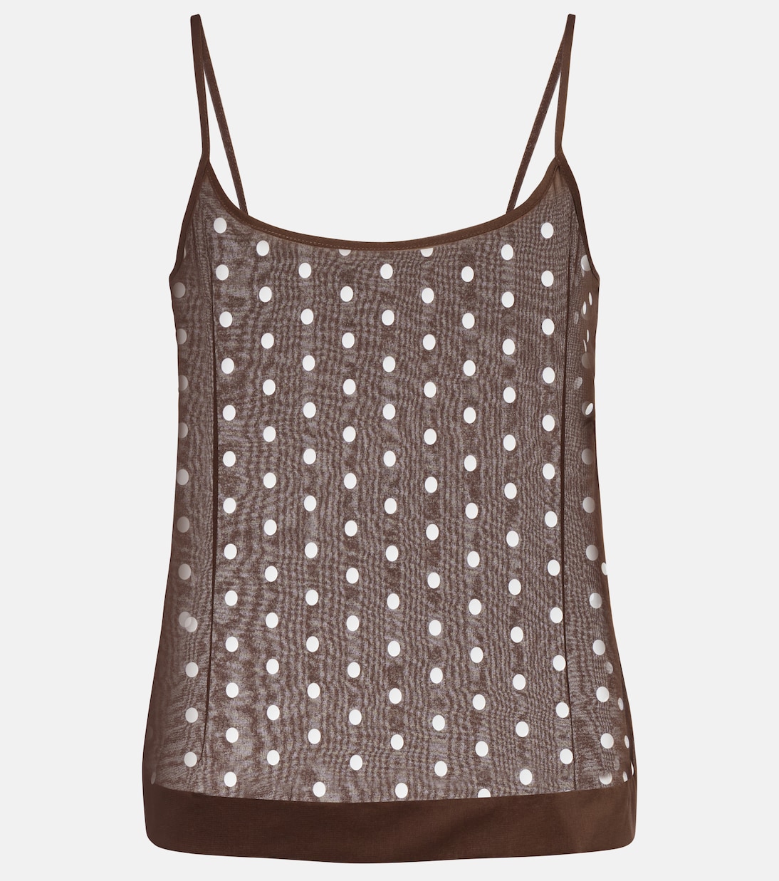 Топ с полосками из смесового шелка Dries Van Noten, коричневый
Топ с полосками из смесового шелка Dries Van Noten, коричневый