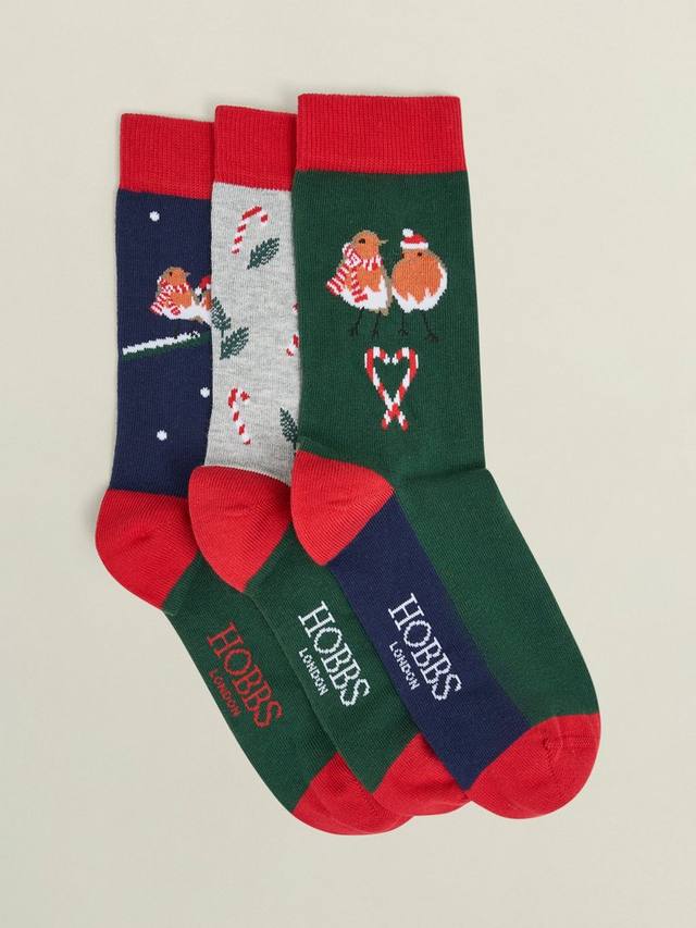 Новогодние носки с робин-красногрудкой Hobbs, Set of 3, Red/Multi
Новогодние носки с робин-красногрудкой Hobbs, Set of 3, Red/Multi