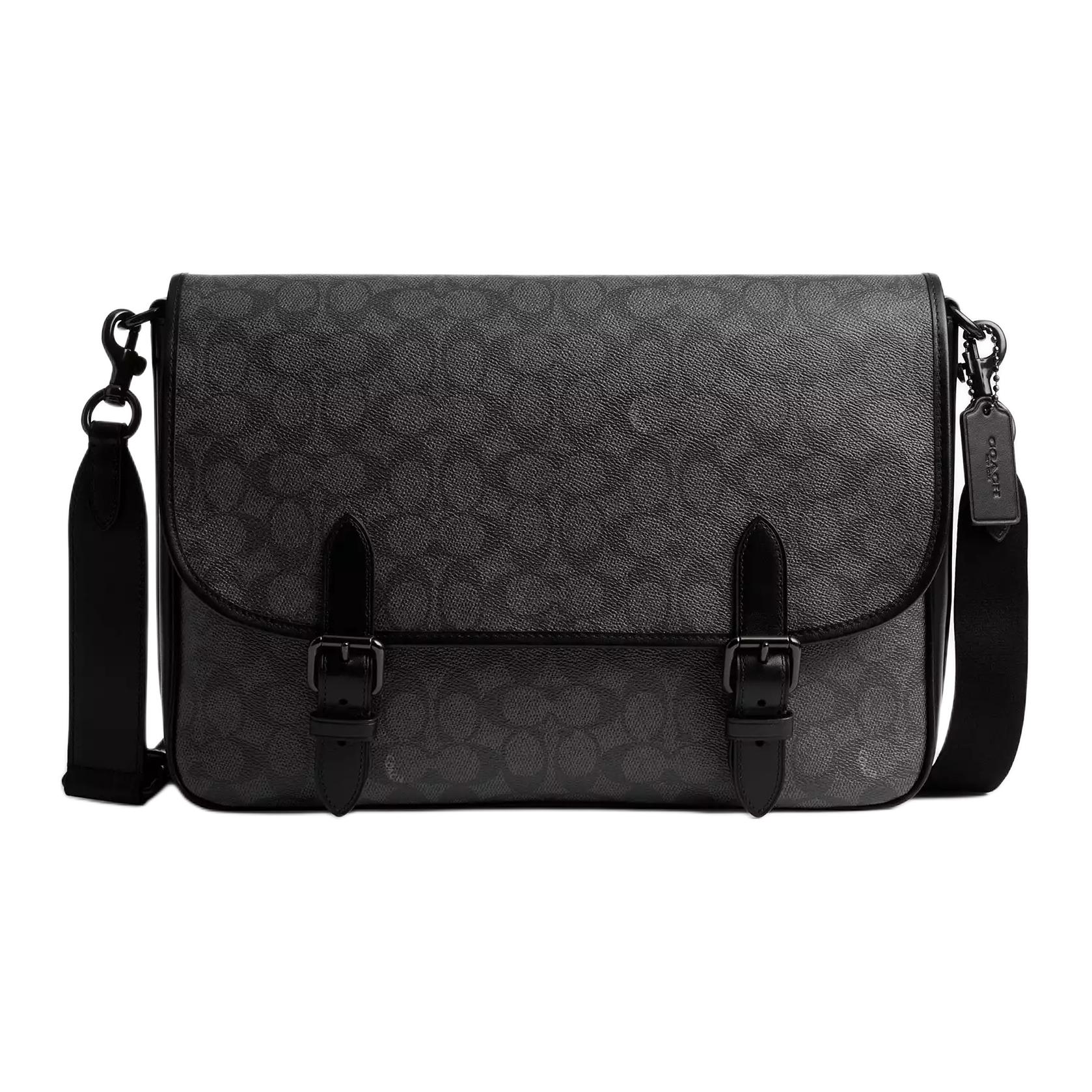 COACH Кожаный курьерский рюкзак с покрытием из холста угольный мужской
COACH Кожаный курьерский рюкзак с покрытием из холста угольный мужской