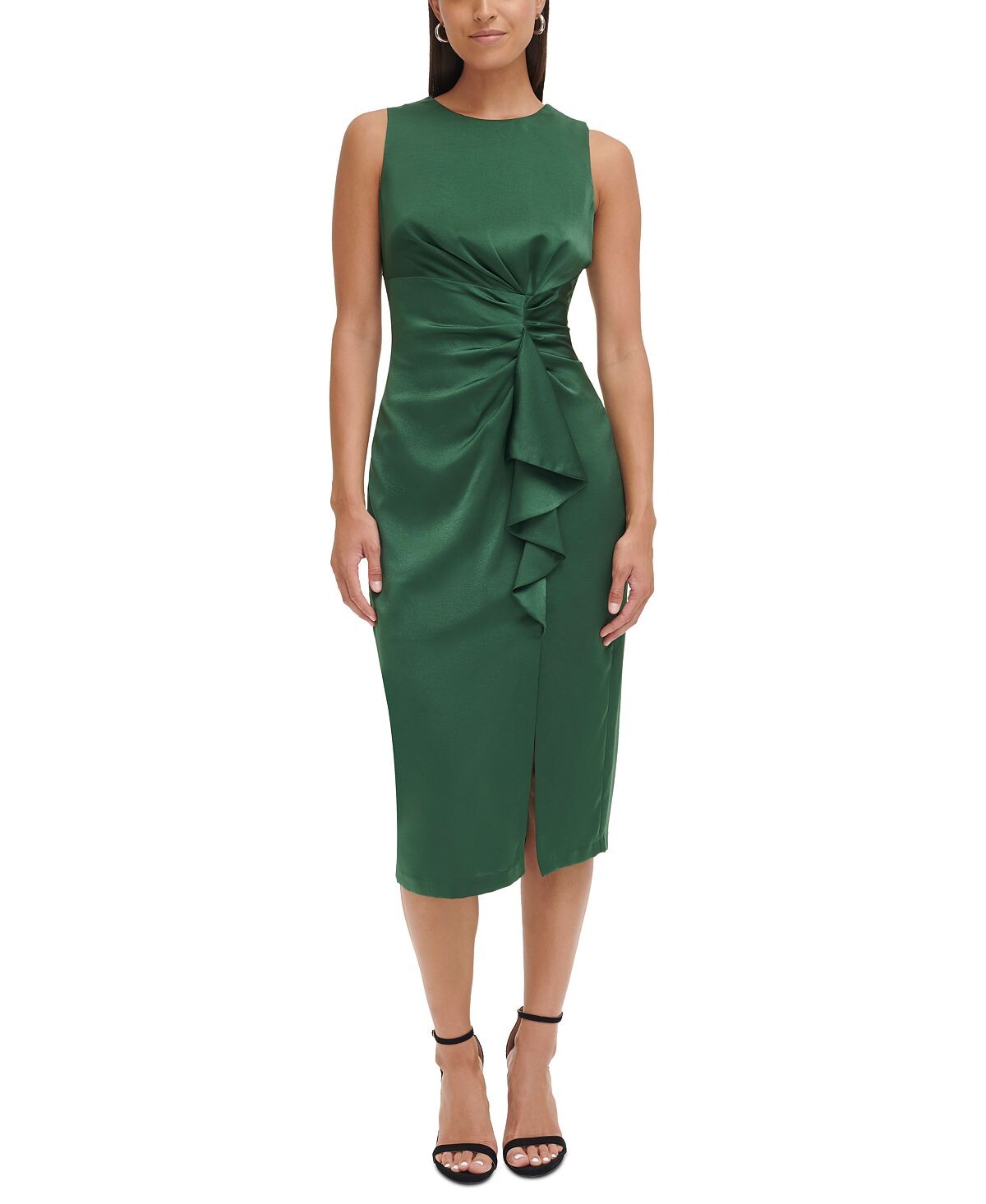 Женское атласное платье миди с подвернутой талией Vince Camuto
Женское атласное платье миди с подвернутой талией Vince Camuto