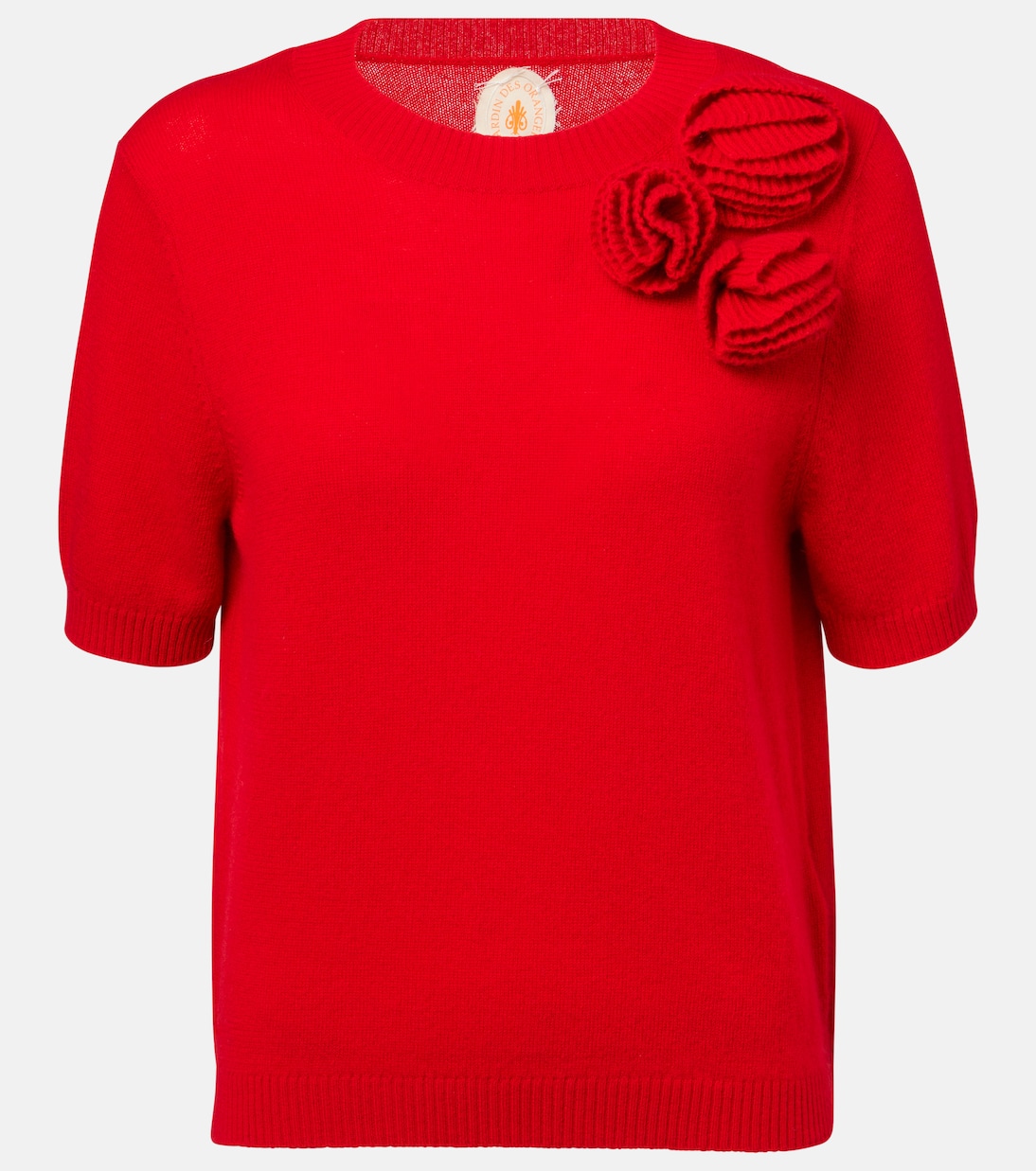 Топ из шерсти и кашемира с цветочной аппликацией Jardin des Orangers, красный
Топ из шерсти и кашемира с цветочной аппликацией Jardin des Orangers, красный