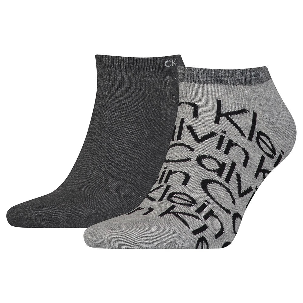 Носки Calvin Klein Sneaker All Over Print 2 шт, серый 
Носки Calvin Klein Sneaker All Over Print 2 шт, серый