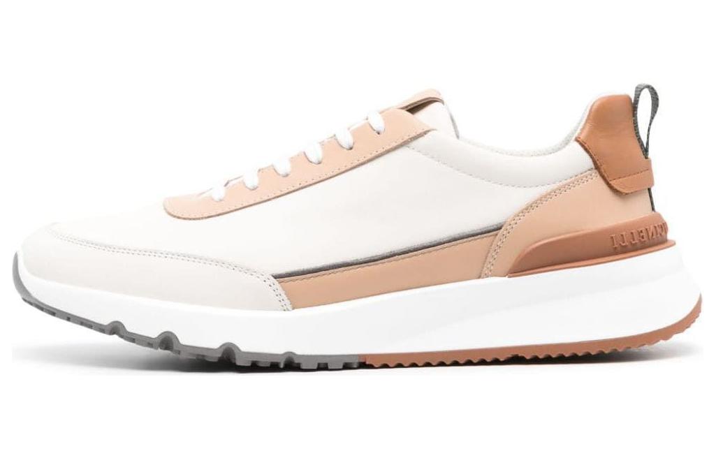 Кожаные кроссовки с вышитым логотипом Brunello Cucinelli, Beige Brown
Кожаные кроссовки с вышитым логотипом Brunello Cucinelli, Beige Brown