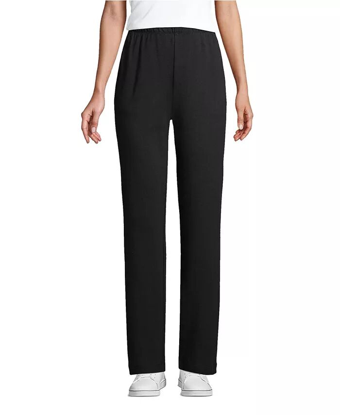 Трикотажные брюки Petite Sport с высокой посадкой и эластичным поясом Lands' End, черный
Трикотажные брюки Petite Sport с высокой посадкой и эластичным поясом Lands' End, черный