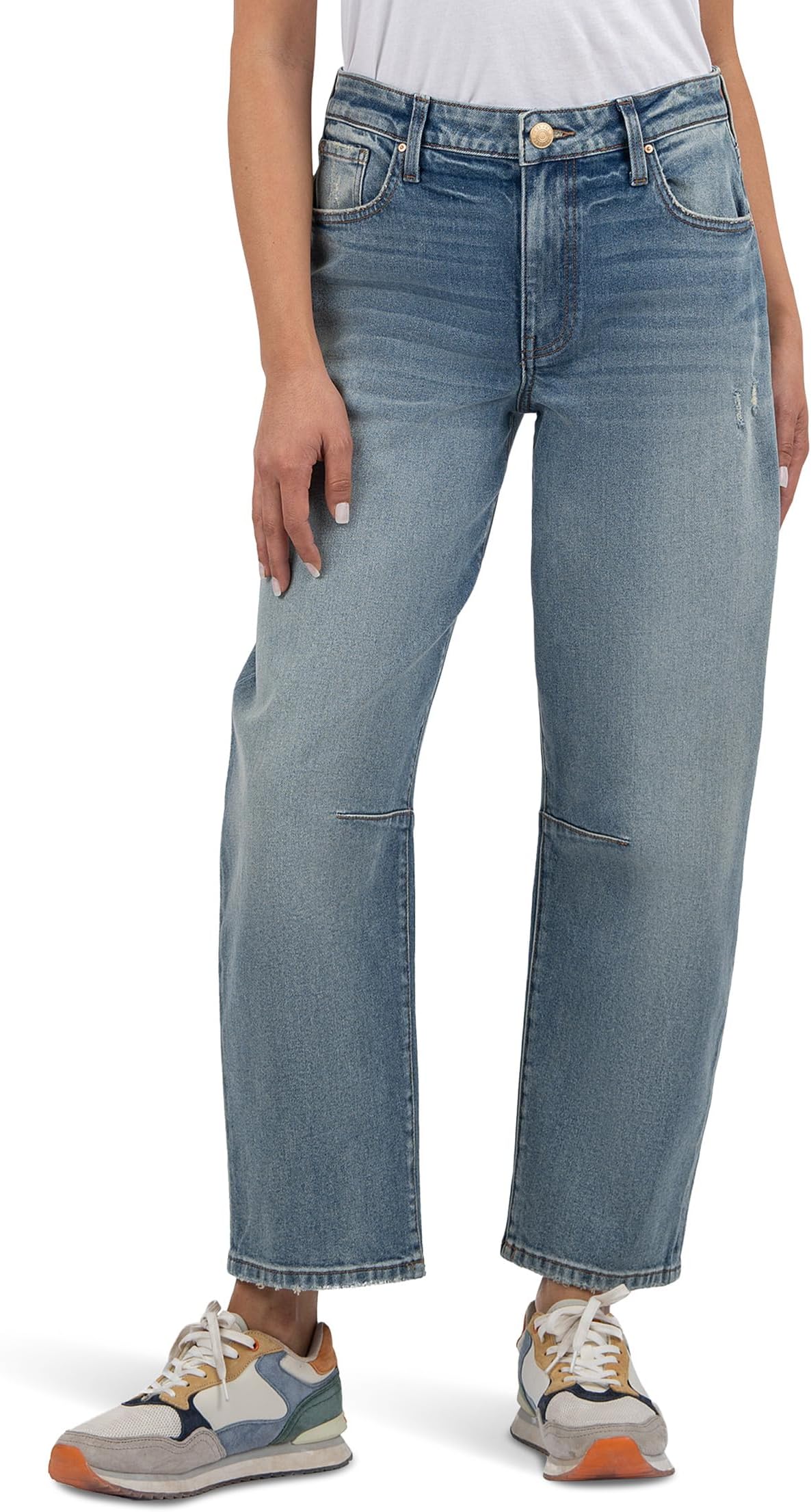 Джинсы KUT from the Kloth Ashley High Rise Slouchy Barrel Straight Leg, Leadership with Medium Base Wash
Джинсы KUT from the Kloth Ashley High Rise Slouchy Barrel Straight Leg, Leadership with Medium Base Wash