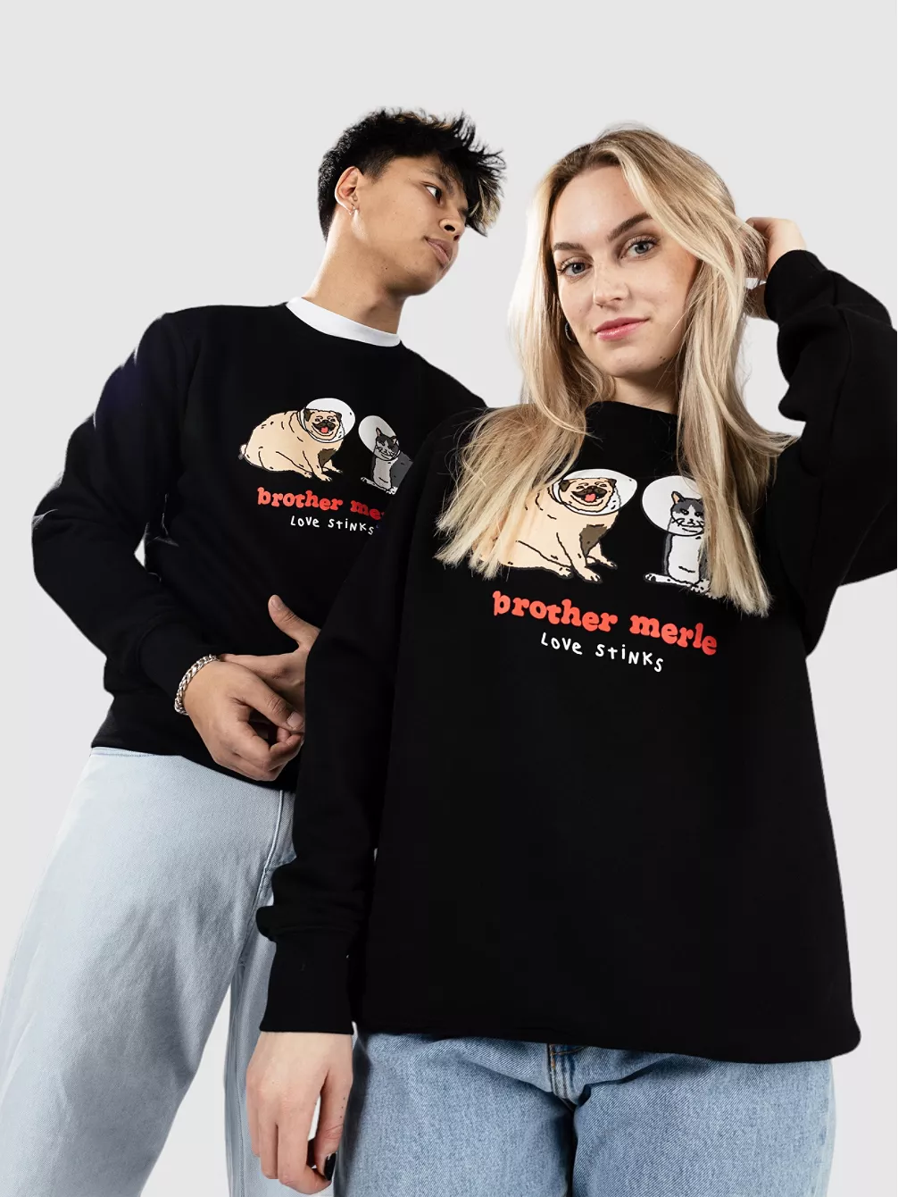 Свитер «Любовь воняет» Brother Merle, черный
Свитер «Любовь воняет» Brother Merle, черный