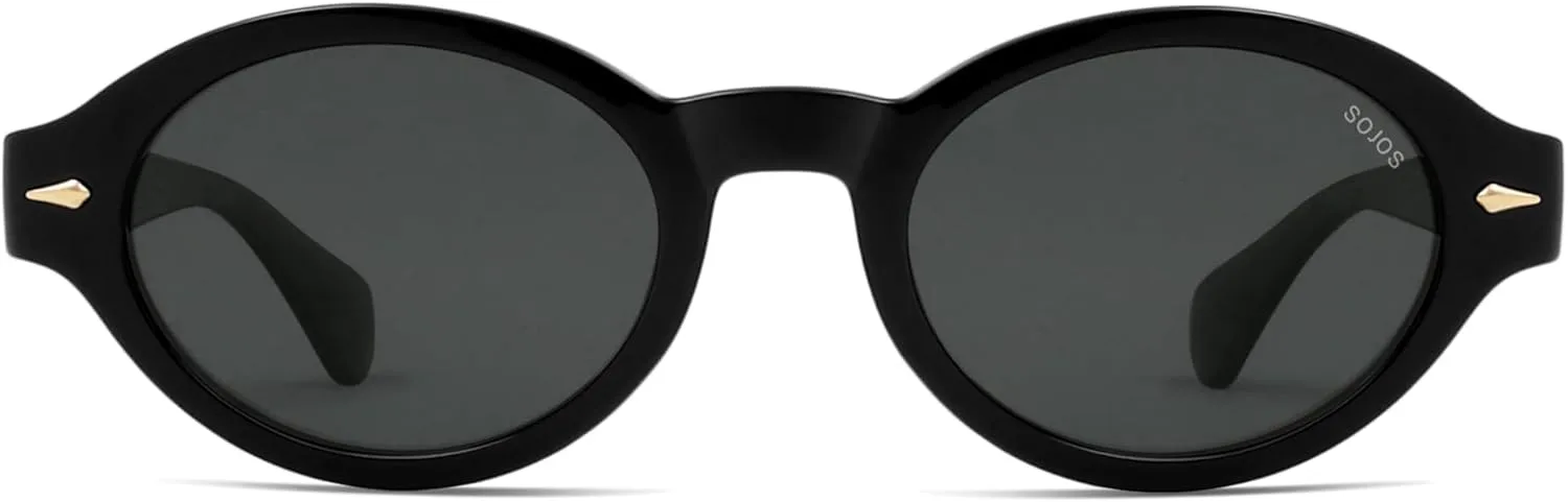 Солнцезащитные очки SOJOS Retro Oval Polarized для женщин и мужчин, стильные и модные, в стиле 90-х, с защитой от УФ-излучения, модель SJ2630, Black Frame Grey Lens
Солнцезащитные очки SOJOS Retro Oval Polarized для женщин и мужчин, стильные и модные, в стиле 90-х, с защитой от УФ-излучения, модель SJ2630, Black Frame Grey Lens
