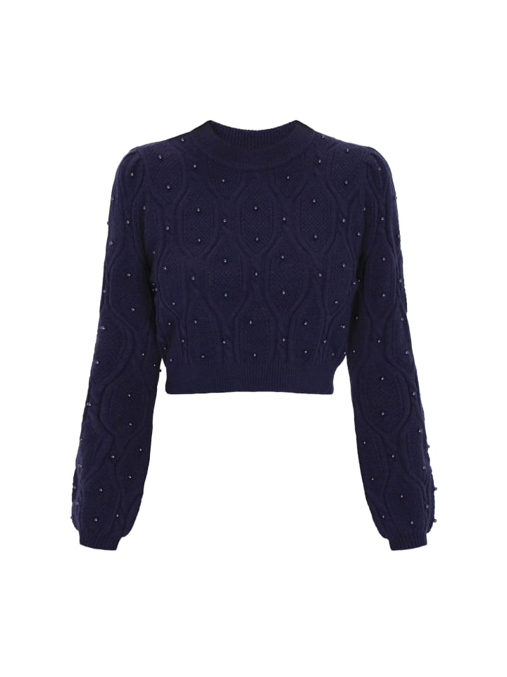 Женский свитер темно-синего цвета faina
Женский свитер темно-синего цвета faina