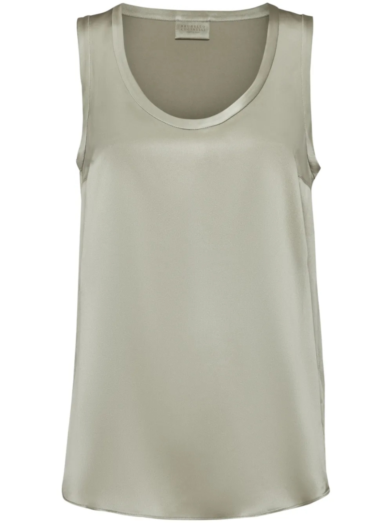 Brunello Cucinelli двусторонний топ без рукавов, зеленый 
Brunello Cucinelli двусторонний топ без рукавов, зеленый