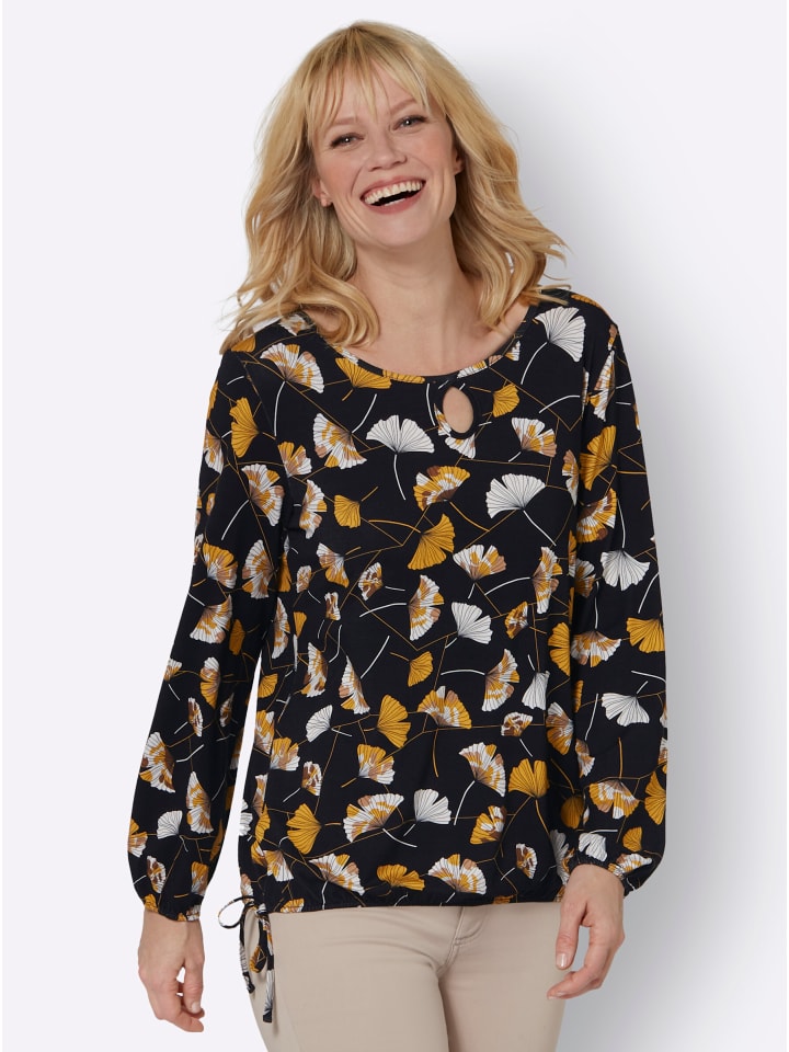 Рубашка с длинными рукавами с принтом черного и охристого цветов WITT WEIDEN
Рубашка с длинными рукавами с принтом черного и охристого цветов WITT WEIDEN