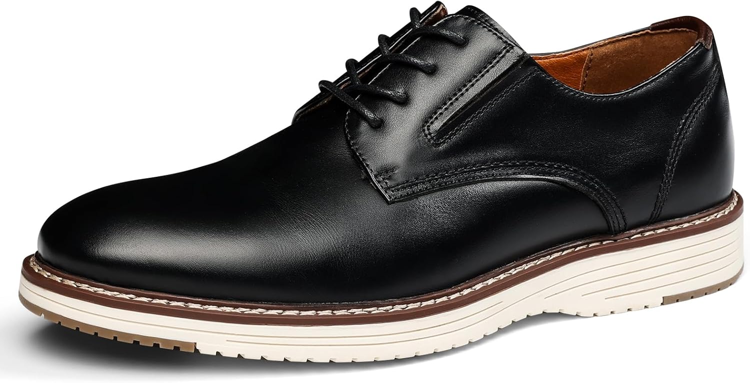 Мужские классические туфли Hantatop, повседневные оксфорды с перфорацией и поддержкой свода стопы из натуральной кожи, удобные и стильные классические кроссовки-дерби на шнуровке для деловых встреч, повседневной носки и свадеб, черный
Мужские классические туфли Hantatop, повседневные оксфорды с перфорацией и поддержкой свода стопы из натуральной кожи, удобные и стильные классические кроссовки-дерби на шнуровке для деловых встреч, повседневной носки и свадеб, черный