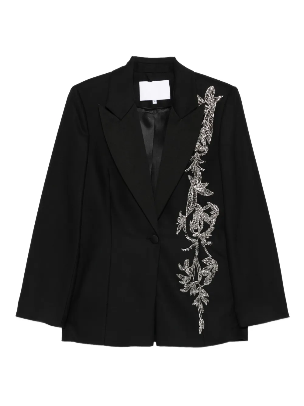 Однобортный блейзер с декором Lesia Costarellos, черный
Однобортный блейзер с декором Lesia Costarellos, черный