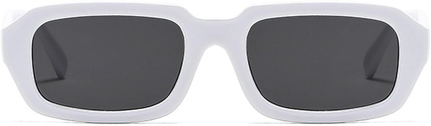 Солнцезащитные очки в стиле ретро прямоугольной формы для женщин и мужчин. Модные солнцезащитные очки, классические, маленькие, узкие, в стиле 80-х и 90-х. Тонкие солнцезащитные очки mincl, White
Солнцезащитные очки в стиле ретро прямоугольной формы для женщин и мужчин. Модные солнцезащитные очки, классические, маленькие, узкие, в стиле 80-х и 90-х. Тонкие солнцезащитные очки mincl, White