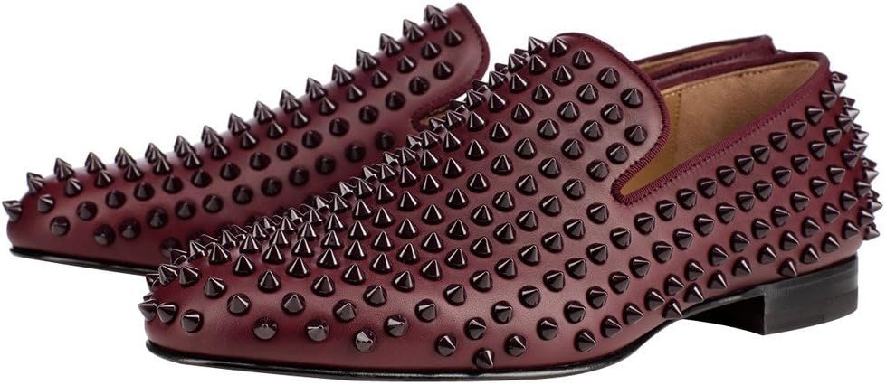 Мужские и женские модные лоферы FSJ с шипами и заклепками, темно-красный
Мужские и женские модные лоферы FSJ с шипами и заклепками, темно-красный