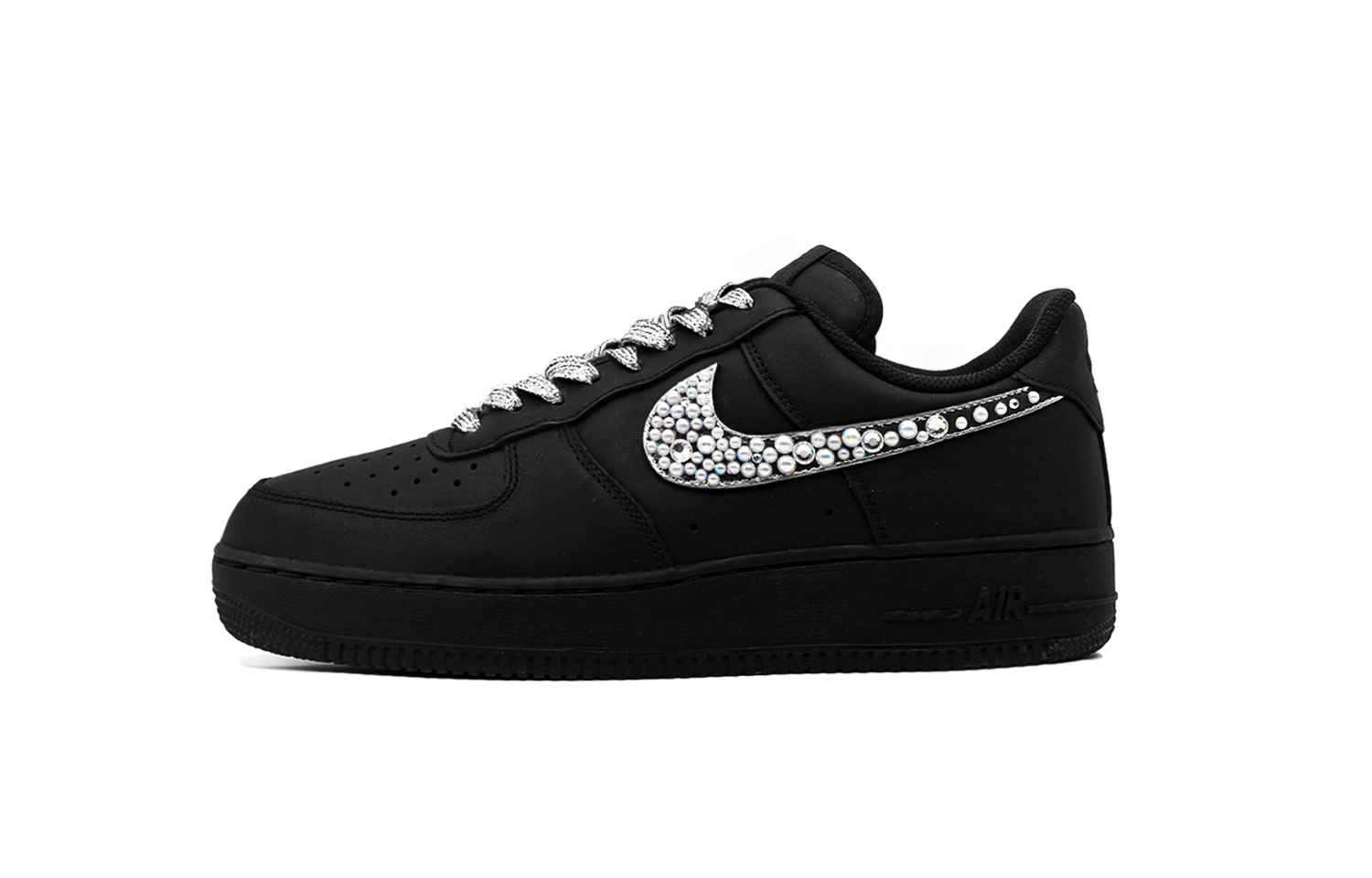 Nike Детские низкие кроссовки для скейтбординга Air Force 1 Sparkling Starlight с противоскользящей амортизацией, черные, унисекс
Nike Детские низкие кроссовки для скейтбординга Air Force 1 Sparkling Starlight с противоскользящей амортизацией, черные, унисекс