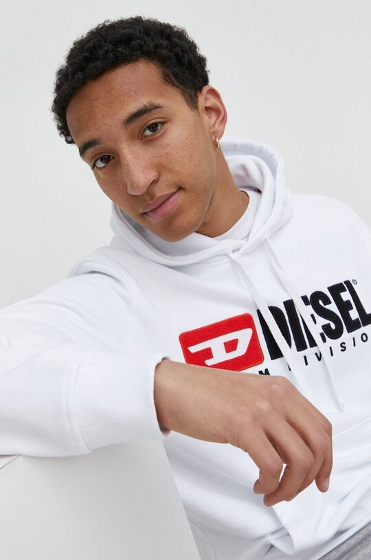 Хлопковая толстовка Diesel, белый
Хлопковая толстовка Diesel, белый