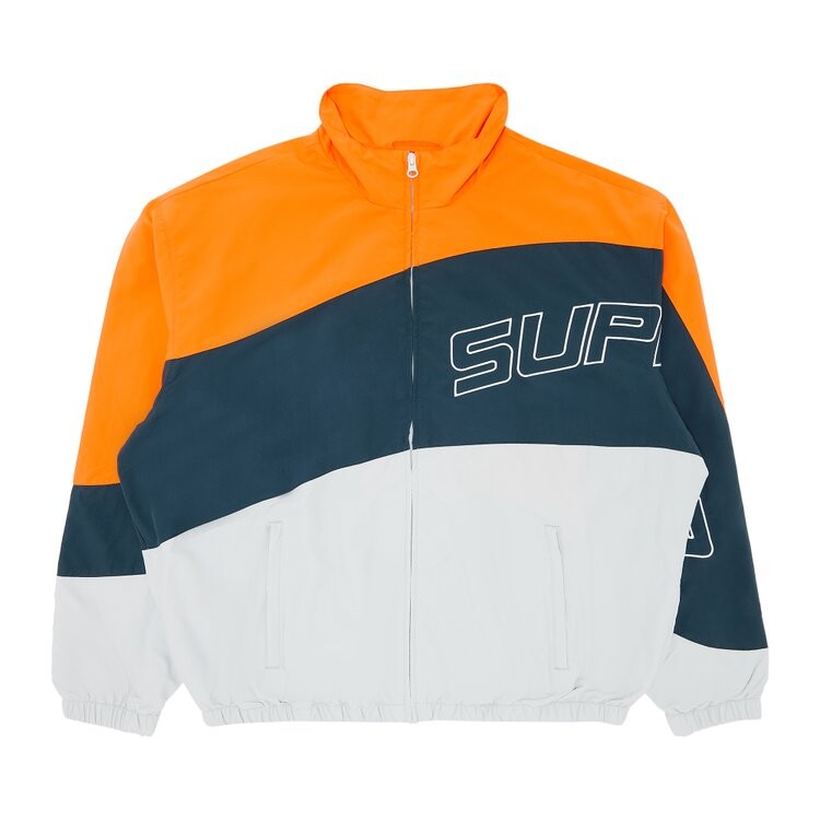 Куртка Supreme Curve Track Jacket, серый 
Куртка Supreme Curve Track Jacket, серый
