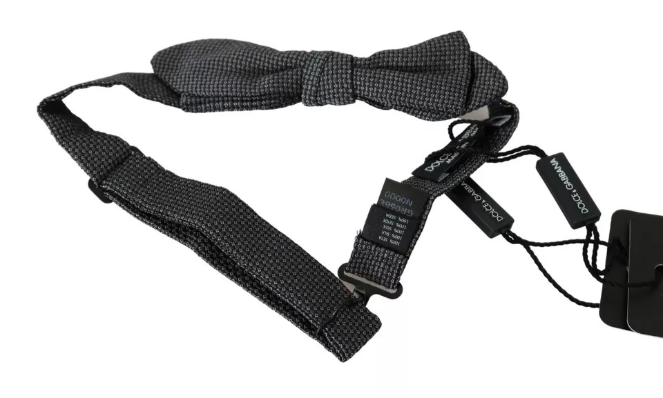 Серый шелковый узорчатый мужской галстук-бабочка Dolce & Gabbana
Серый шелковый узорчатый мужской галстук-бабочка Dolce & Gabbana