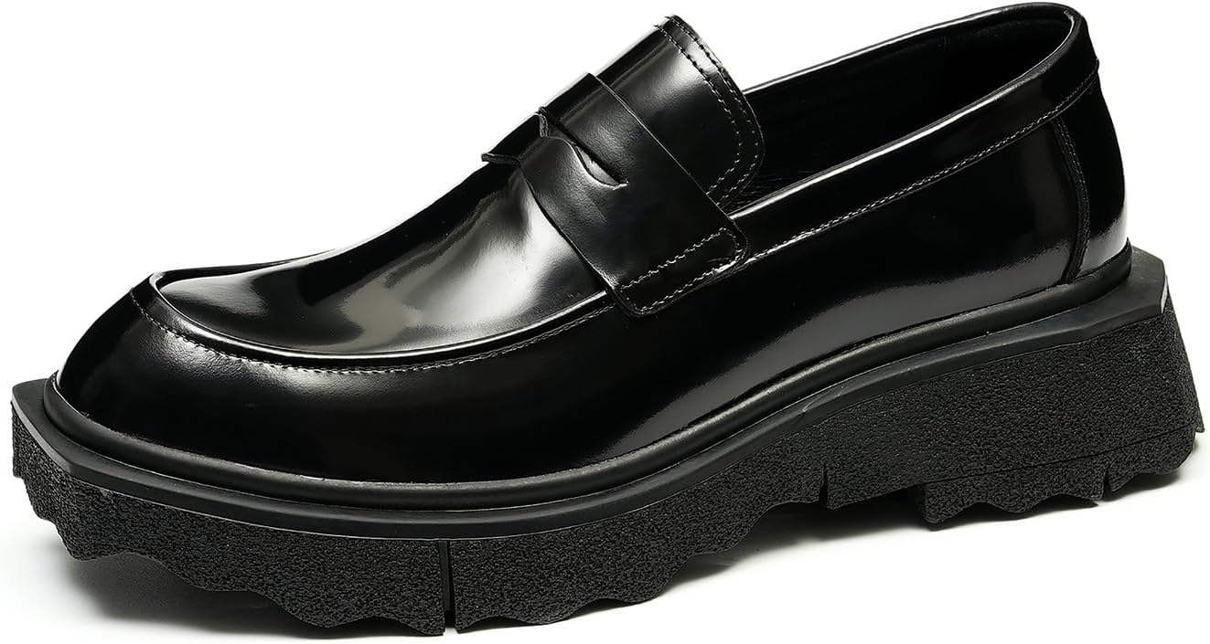 Мужские лоферы Santimon, слипоны, формальные, из лакированной кожи, пенни-лоферы, модные, для выпускного, свадьбы, делового повседневного ношения, с толстой подошвой, для ходьбы, черный
Мужские лоферы Santimon, слипоны, формальные, из лакированной кожи, пенни-лоферы, модные, для выпускного, свадьбы, делового повседневного ношения, с толстой подошвой, для ходьбы, черный