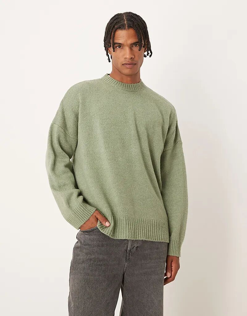 Супер свободный трикотажный джемпер свободного кроя с круглым вырезом ASOS DESIGN в меланжевом цвете шалфейно-зеленого цвета
Супер свободный трикотажный джемпер свободного кроя с круглым вырезом ASOS DESIGN в меланжевом цвете шалфейно-зеленого цвета