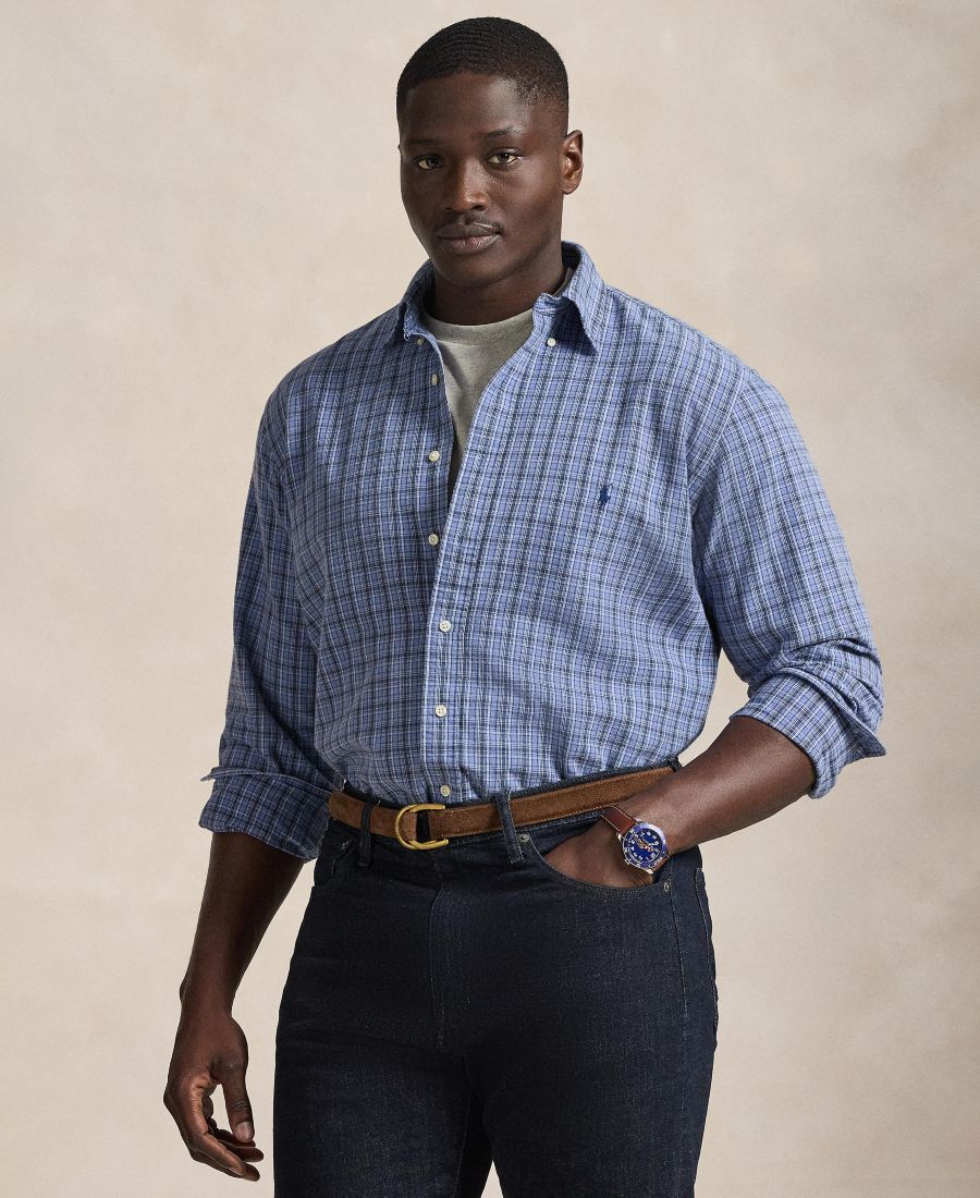 Мужская рубашка в клетку "Оксфорд" больших размеров Polo Ralph Lauren, Blue heather multi
Мужская рубашка в клетку "Оксфорд" больших размеров Polo Ralph Lauren, Blue heather multi