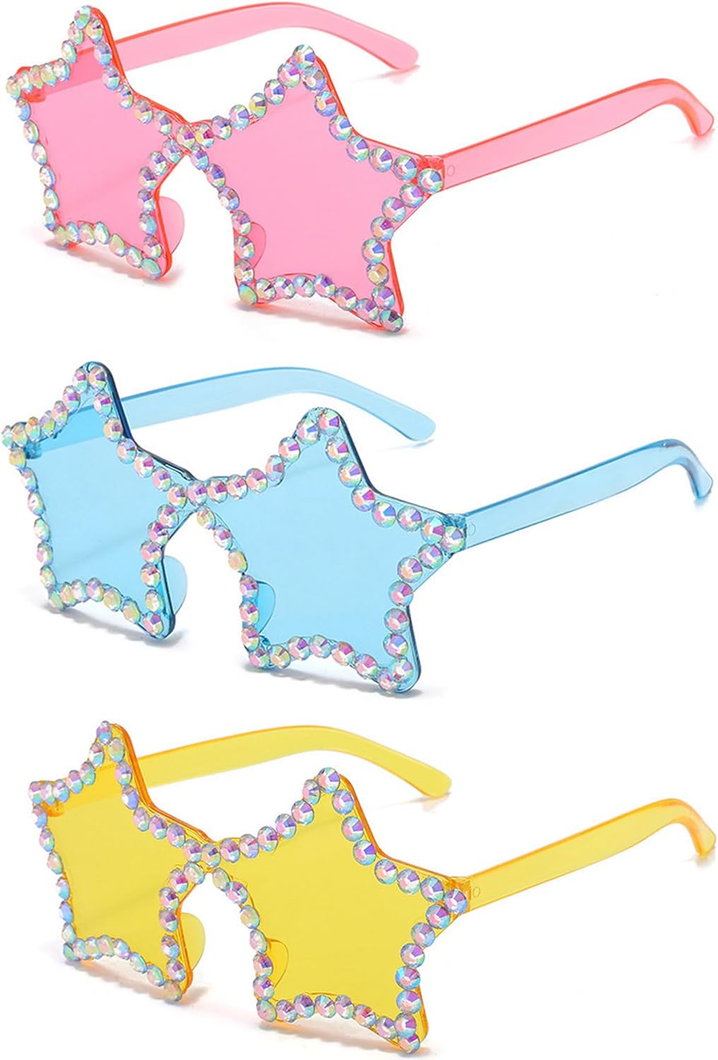 bullabulling 2023 Модные солнцезащитные очки со стразами и блестками, женские, с кристаллами, защитой от УФ-излучения UV400, сверкающие, конфетного цвета, для вечеринок, Pink/Blue/Yellow
bullabulling 2023 Модные солнцезащитные очки со стразами и блестками, женские, с кристаллами, защитой от УФ-излучения UV400, сверкающие, конфетного цвета, для вечеринок, Pink/Blue/Yellow