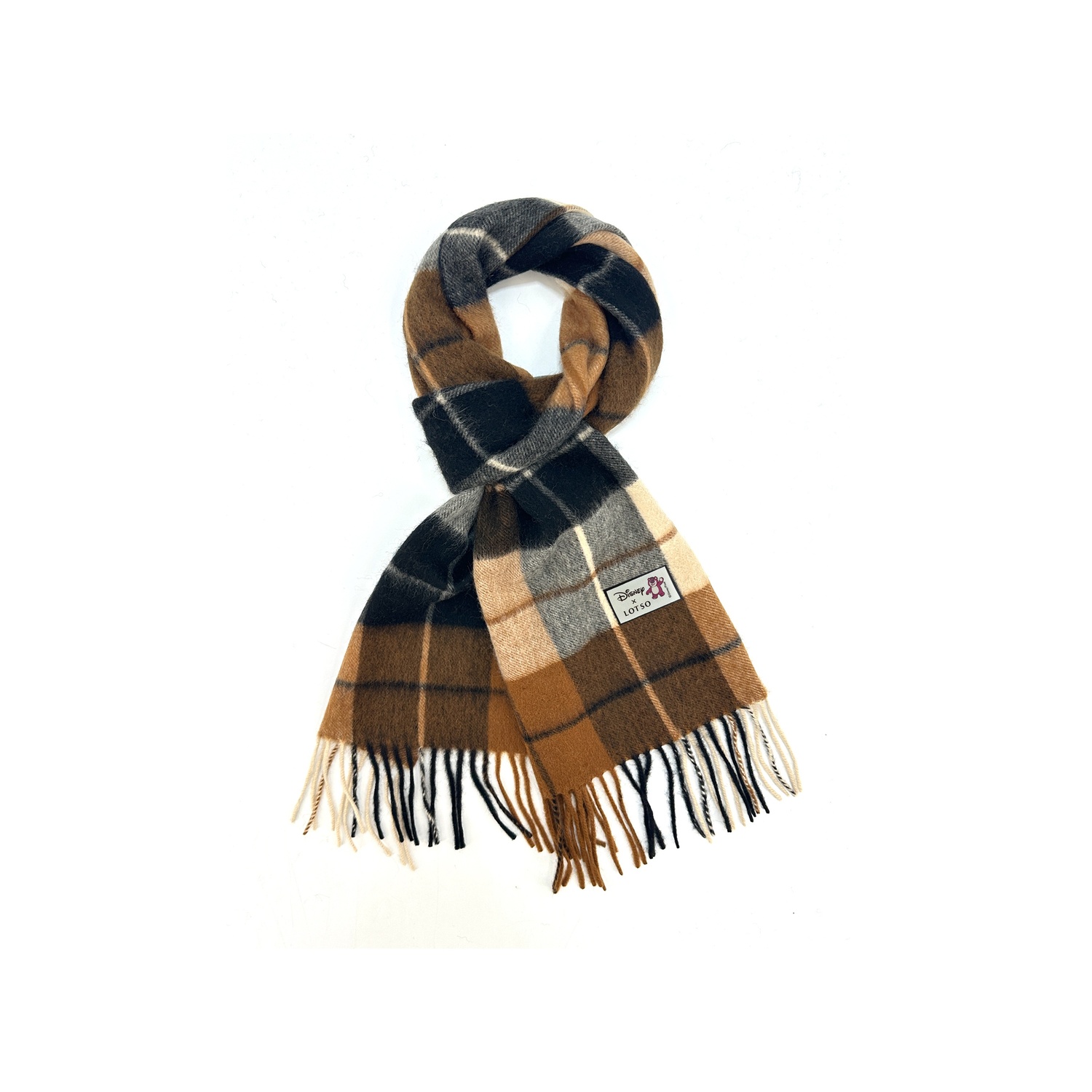 Disney Лотсо шерстяной вязаный шарф унисекс, Coffee Black Plaid
Disney Лотсо шерстяной вязаный шарф унисекс, Coffee Black Plaid