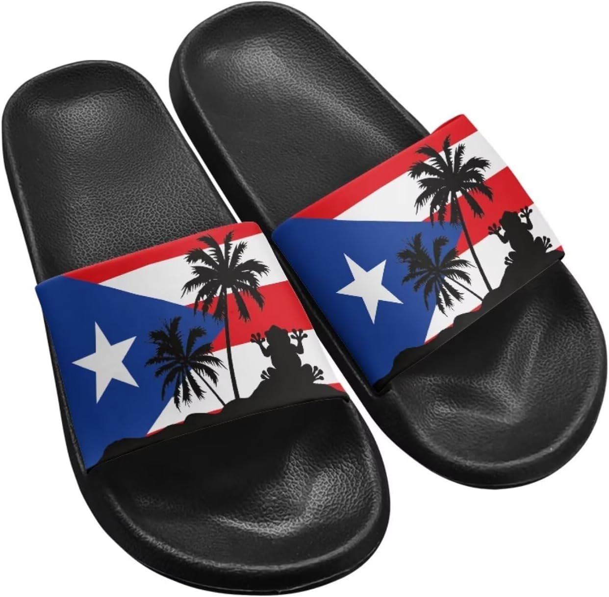 Унисекс сланцы GETELINSENG шлепанцы для бассейна Легкие повседневные сандалии из ЭВА Плоские шлепки, Puerto Rico Flag
Унисекс сланцы GETELINSENG шлепанцы для бассейна Легкие повседневные сандалии из ЭВА Плоские шлепки, Puerto Rico Flag