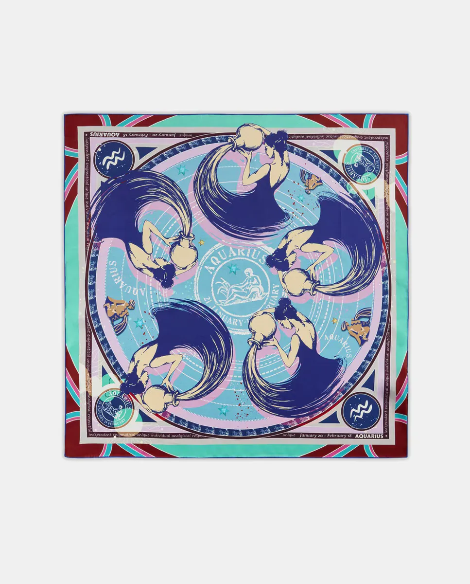 Эксклюзивный шарф со знаками зодиака из чистого шелка Codello, голубой
Эксклюзивный шарф со знаками зодиака из чистого шелка Codello, голубой