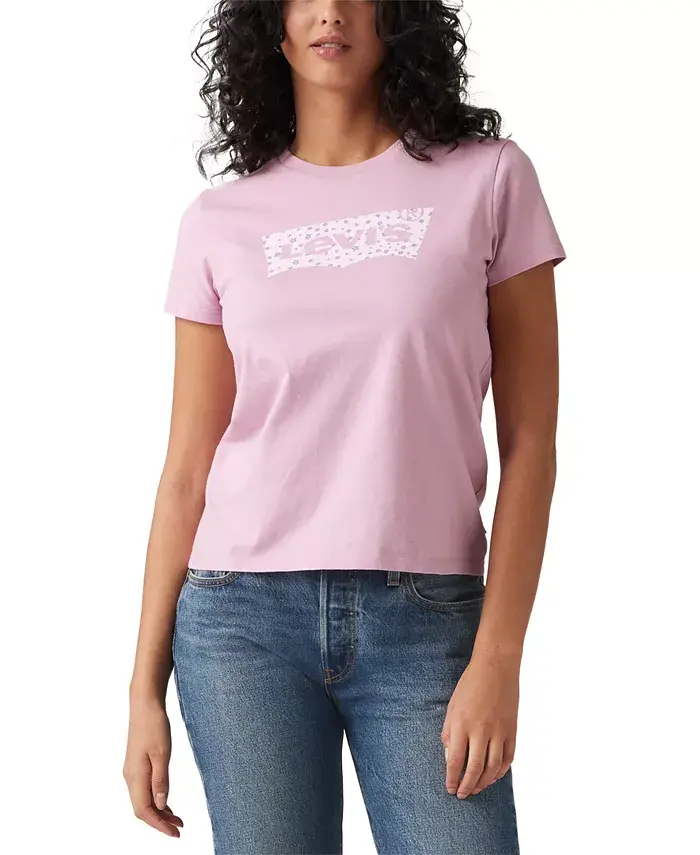 Женская хлопковая футболка Perfect Graphic Logo Levi's, розовый
Женская хлопковая футболка Perfect Graphic Logo Levi's, розовый