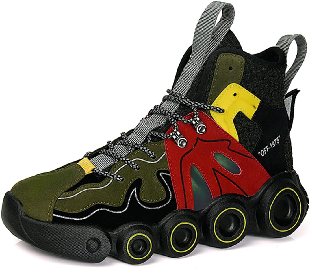 Мужские высокие кроссовки с массивной подошвой, дышащая сетка, повседневная обувь для ходьбы и ежедневной носки Lanverth, зеленый
Мужские высокие кроссовки с массивной подошвой, дышащая сетка, повседневная обувь для ходьбы и ежедневной носки Lanverth, зеленый