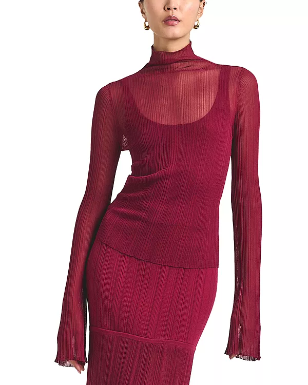 Прозрачный вязаный топ «Изольда» Derek Lam 10 Crosby, красный
Прозрачный вязаный топ «Изольда» Derek Lam 10 Crosby, красный