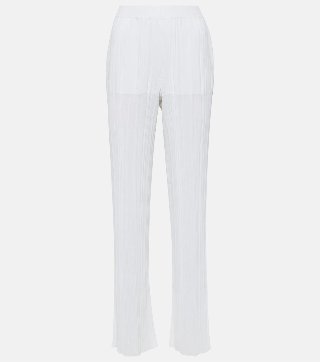 Прямые брюки плиссированной вязки Stella Mccartney, белый
Прямые брюки плиссированной вязки Stella Mccartney, белый