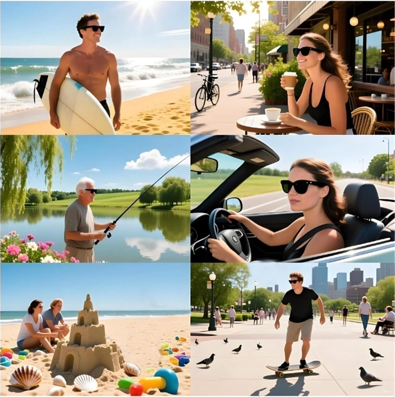 Солнцезащитные очки для поездок на работу, женские, в маленькой оправе, для активного отдыха, мужские, для отпуска, декоративные солнцезащитные очки Generic, Blue
Солнцезащитные очки для поездок на работу, женские, в маленькой оправе, для активного отдыха, мужские, для отпуска, декоративные солнцезащитные очки Generic, Blue