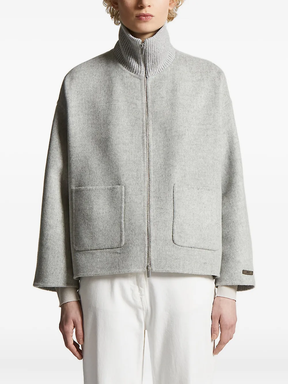 Жилет с ребристыми панелями Peserico, серый
Жилет с ребристыми панелями Peserico, серый