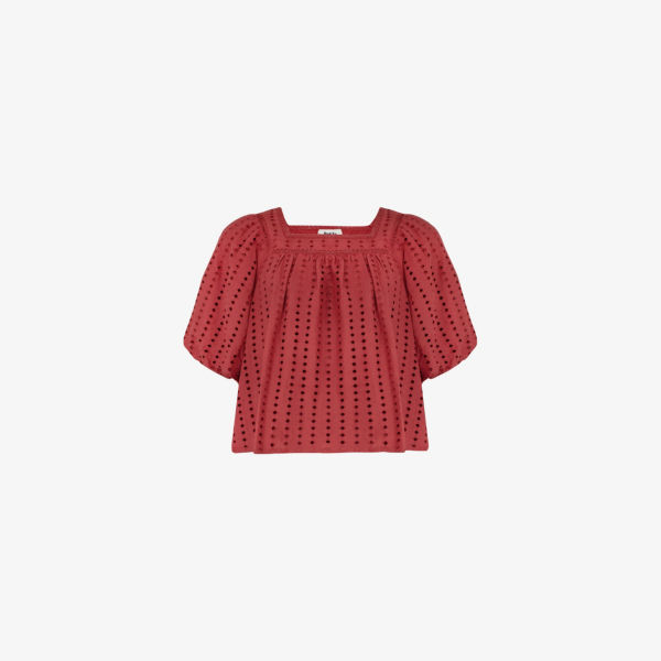 Топ Ro&Zo с вышивкой, красный
Топ Ro&Zo с вышивкой, красный