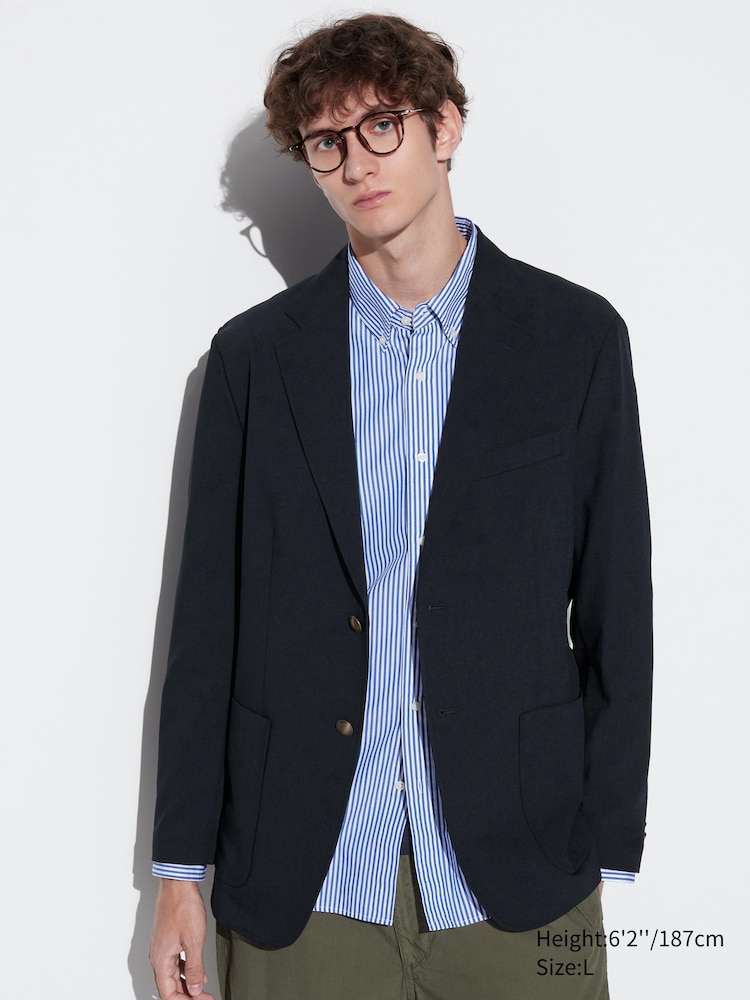 Пиджак airsense Uniqlo, темно-синий
Пиджак airsense Uniqlo, темно-синий