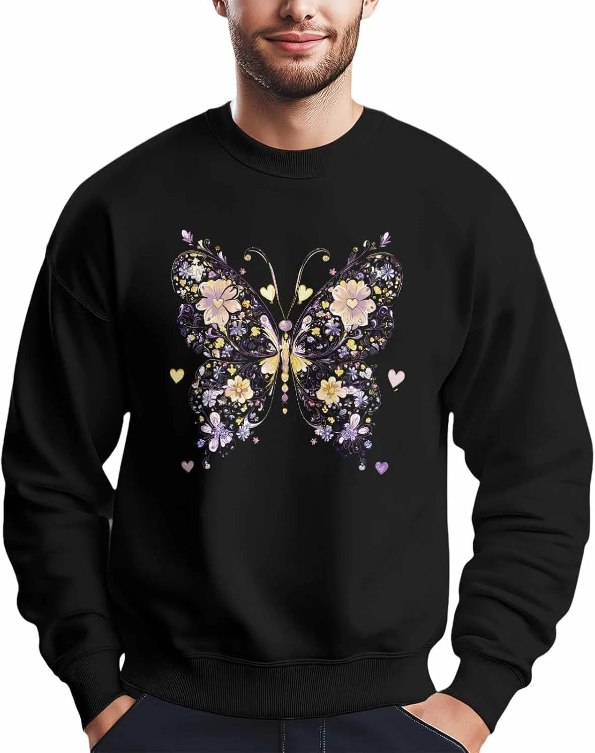 Мужской свитшот Bohemia с цветочным принтом и бабочками Winvebermior
Мужской свитшот Bohemia с цветочным принтом и бабочками Winvebermior