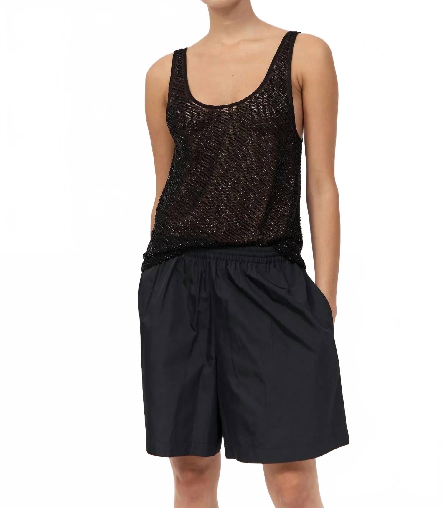 Топ из сетчатой ткани с бусинами, угольно-черный St. Agni, jet black
Топ из сетчатой ткани с бусинами, угольно-черный St. Agni, jet black