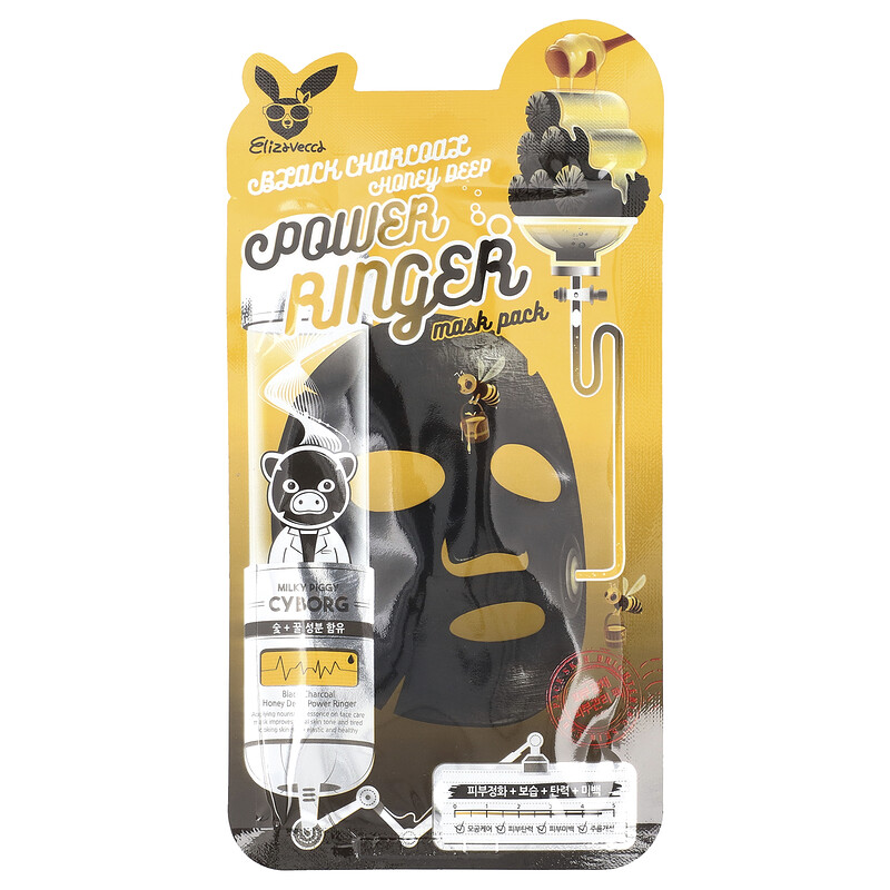 Elizavecca, Маска для лица с черным углем и медом, глубокая мощь, 1 шт., 23 мл (0,78 жидк. Унции)
Elizavecca, Маска для лица с черным углем и медом, глубокая мощь, 1 шт., 23 мл (0,78 жидк. Унции)