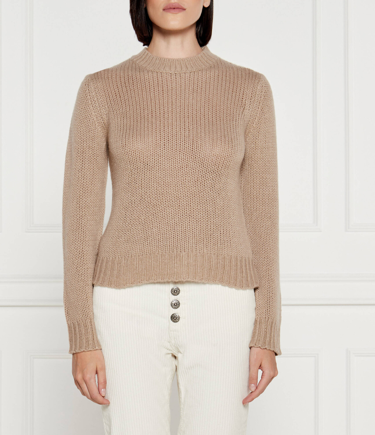 Кашемировый свитер Weekend MaxMara Slim Fit, коричневый
Кашемировый свитер Weekend MaxMara Slim Fit, коричневый