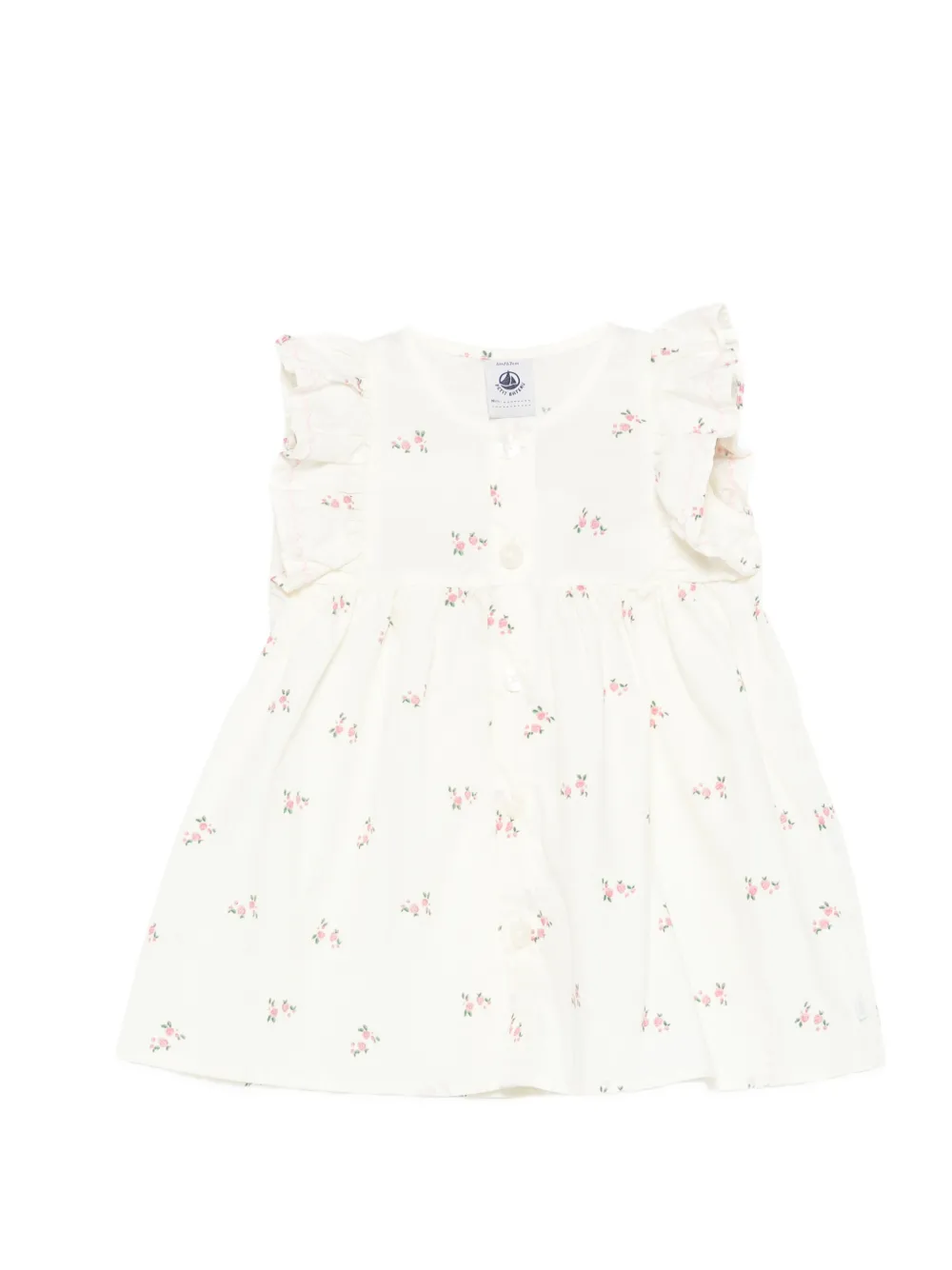 Комплект из платья с цветочным принтом и оборками на рукавах Petit Bateau, бежевый
Комплект из платья с цветочным принтом и оборками на рукавах Petit Bateau, бежевый