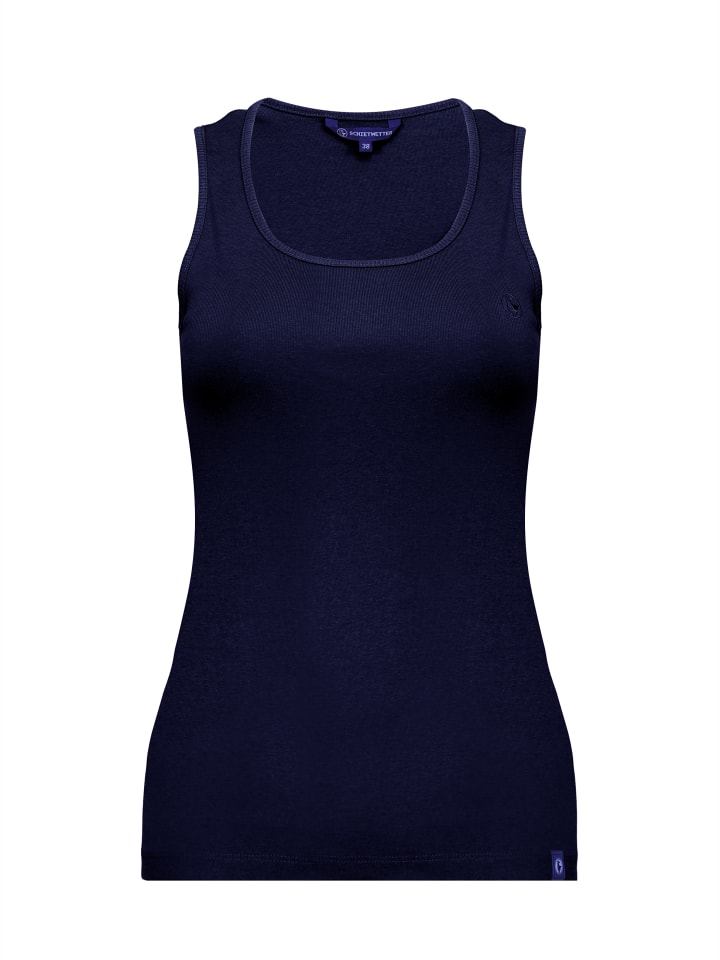 Майка Тильда темно-синего цвета SCHIETWETTER
Майка Тильда темно-синего цвета SCHIETWETTER